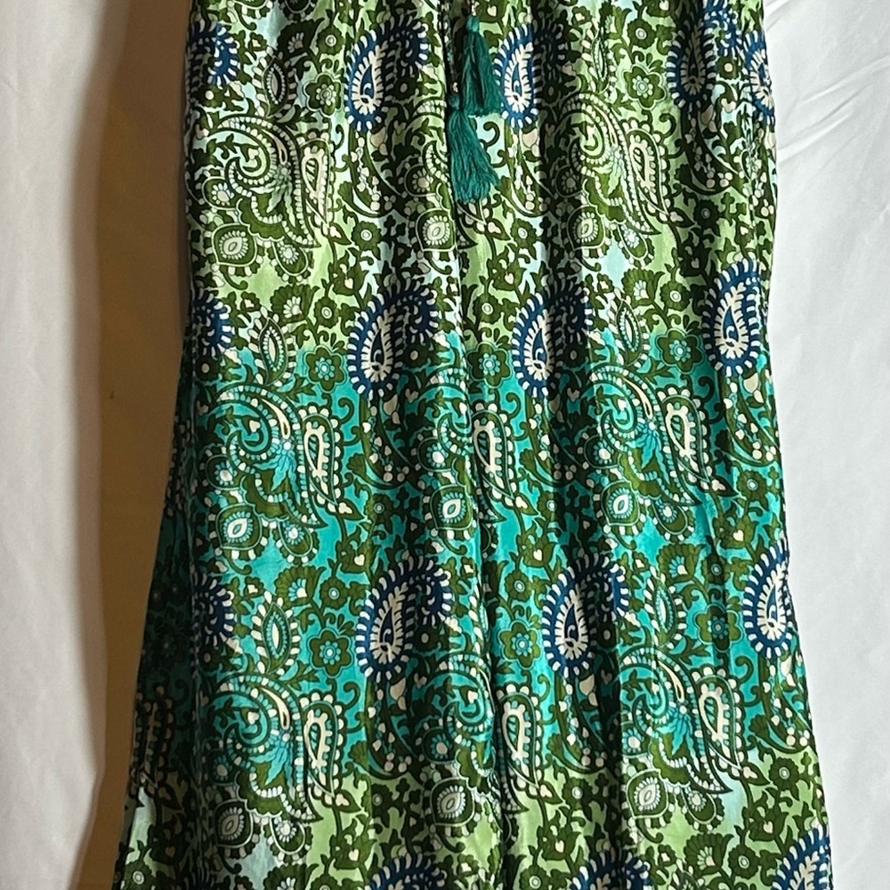Green & Blue Paisley Palazzo Pants πππ¦ - Picture 3 of 3